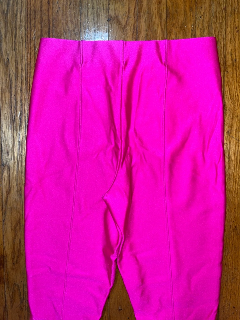Good American Hot Pink Shiny Stirrup Pants Size 4 - Picture 6 of 8